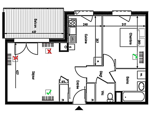 Emplacement du piano dans une maison